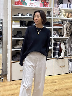 「アイテム（ピアス（両耳用））」を使った、ココさん（レディース・165cm・30代）の冬コーディネート