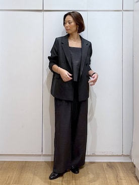 「アイテム（サロペット/オーバーオール）」を使った、ココさん（レディース・165cm・30代）の秋コーディネート
