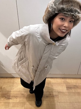 「アイテム（帽子）」を使った、ココさん（レディース・165cm・30代）の秋コーディネート