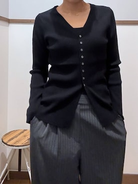 「GLOBAL WORK（グローバルワーク）のアイテム（トップス）」を使った、ココさん（レディース・165cm）の秋コーディネート