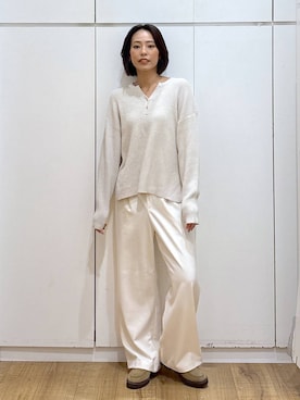 「体型カバー」｜ココさん（レディース・165cm）の秋コーディネート