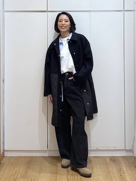 「アイテム（アクセサリー）」を使った、ココさん（レディース・165cm）の秋コーディネート