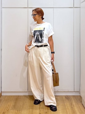 「アイテム（ショルダーバッグ）」を使った、ココさん（レディース・165cm・30代）の夏コーディネート