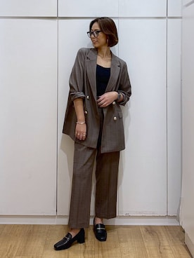 「GLOBAL WORK（グローバルワーク）のアイテム（サングラス）」を使った、ココさん（レディース・165cm）の秋コーディネート