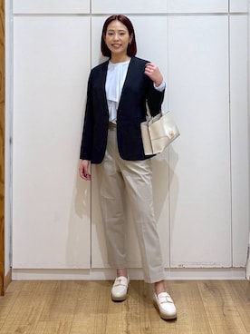 「GLOBAL WORK（グローバルワーク）のアイテム（パンツ）」を使った、ココさん（レディース・165cm）の春コーディネート