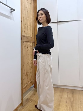 「アイテム（リング）」を使った、ココさん（レディース・165cm・30代）の秋コーディネート