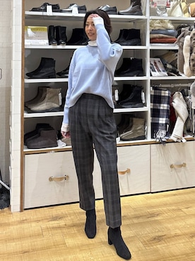 「アイテム（ピアス（両耳用））」を使った、ココさん（レディース・165cm・30代）の冬コーディネート