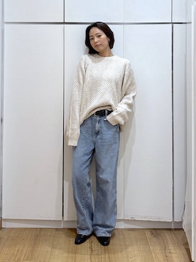 「アイテム（ピアス（両耳用））」を使った、ココさん（レディース・165cm・30代）の冬コーディネート