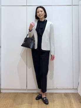 「アイテム（パンツドレス）」を使った、ココさん（レディース・165cm・30代）の冬コーディネート