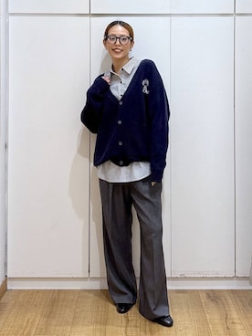 「アイテム（ローファー）」を使った、ココさん（レディース・165cm・30代）の秋コーディネート