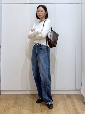 「アイテム（ピアス（両耳用））」を使った、ココさん（レディース・165cm・30代）の冬コーディネート