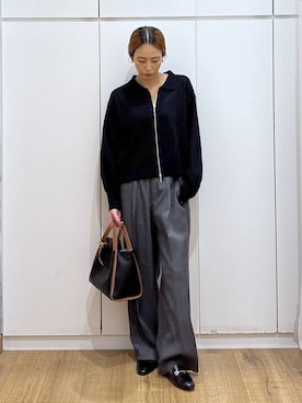 「アイテム（キャミソール）」を使った、ココさん（レディース・165cm・30代）の秋コーディネート