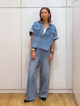 「アイテム（キャミソール）」を使った、ココさん（レディース・165cm・30代）の夏コーディネート