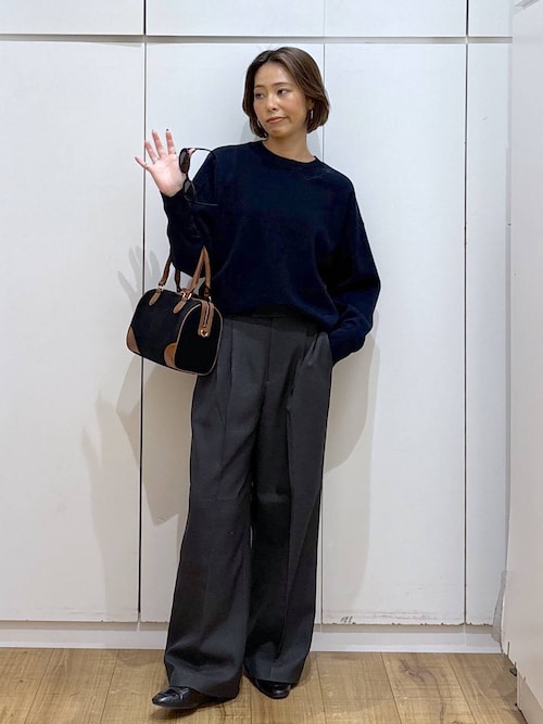 お手入れラクラクセットアップ/ワイドパンツ/587724（その他