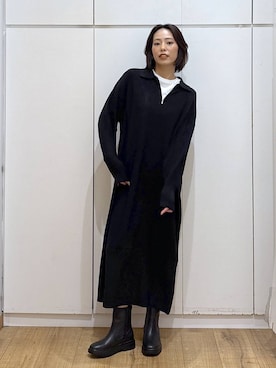 「アイテム（Tシャツ/カットソー）」を使った、ココさん（レディース・165cm・30代）の秋コーディネート