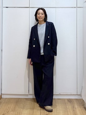 「アイテム（テーラードジャケット）」を使った、ココさん（レディース・165cm・30代）の秋コーディネート