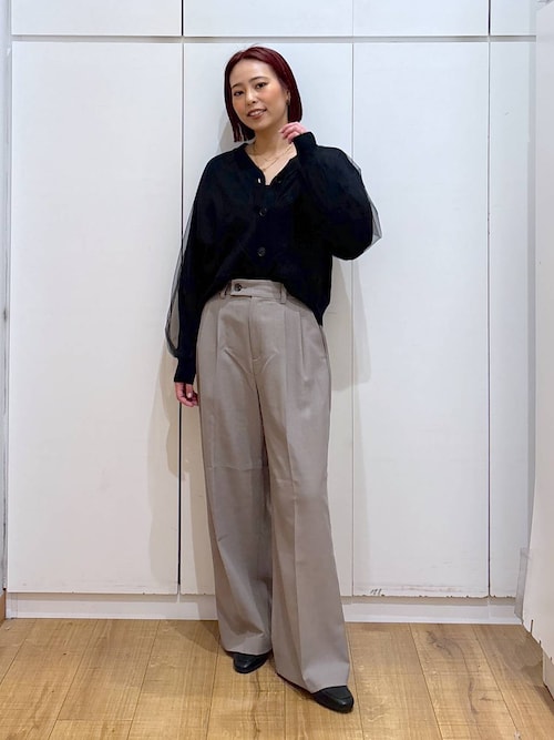 セール】チュールドッキングカーディガン長袖/253308（カーディガン