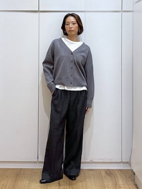 「アイテム（サロペット/オーバーオール）」を使った、ココさん（レディース・165cm・30代）の秋コーディネート