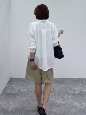 「GLOBAL WORK（グローバルワーク）のサイズ拡大/らくっション撥水2WAYローファー/131468（ローファー、ブラック系）」を使った、ココさん（レディース・165cm）の春コーディネート