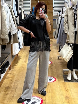 「GLOBAL WORK（グローバルワーク）のアイテム（ブルゾン）」を使った、ココさん（レディース・165cm）の春コーディネート