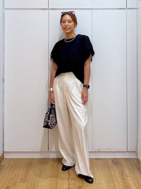 「GLOBAL WORK（グローバルワーク）のアイテム（パンツ）」を使った、ココさん（レディース・165cm）の夏コーディネート