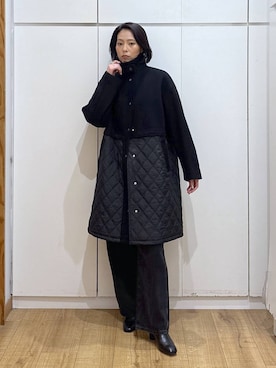 「アイテム（ステンカラーコート）」を使った、ココさん（レディース・165cm・30代）の秋コーディネート
