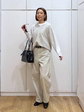 「アイテム（ピアス（両耳用））」を使った、ココさん（レディース・165cm・30代）の秋コーディネート