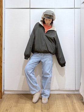 「アイテム（ピアス（両耳用））」を使った、ココさん（レディース・165cm・30代）の冬コーディネート