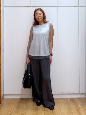 「アイテム（パンプス）」を使った、ココさん（レディース・165cm・30代）の夏コーディネート