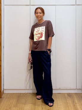 「アイテム（デニムパンツ）」を使った、ココさん（レディース・165cm・30代）の夏コーディネート