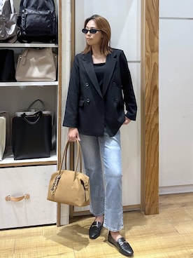 「アイテム（キャミソール）」を使った、ココさん（レディース・165cm・30代）の秋コーディネート