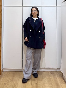 「アイテム（ピアス（両耳用））」を使った、ココさん（レディース・165cm・30代）の冬コーディネート