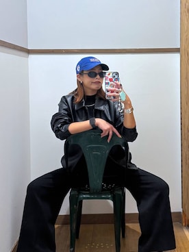 「アイテム（ブルゾン）」を使った、ココさん（レディース・165cm・30代）の秋コーディネート