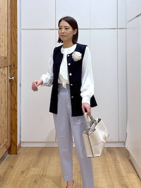 「GLOBAL WORK（グローバルワーク）のアイテム（リング）」を使った、ココさん（レディース・165cm）の冬コーディネート