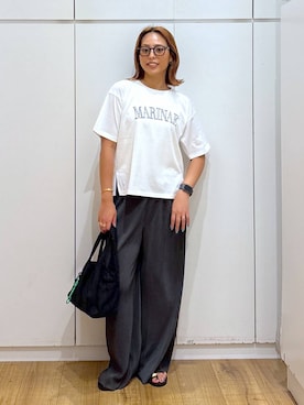「アイテム（バングル/リストバンド）」を使った、ココさん（レディース・165cm・30代）の夏コーディネート