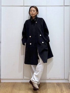 「アイテム（ピアス（両耳用））」を使った、ココさん（レディース・165cm・30代）の秋コーディネート