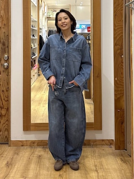 「アイテム（リング）」を使った、ココさん（レディース・165cm・30代）の冬コーディネート