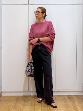 「アイテム（デニムパンツ）」を使った、ココさん（レディース・165cm・30代）の夏コーディネート