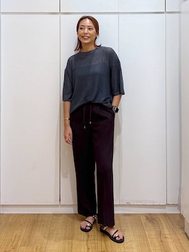 「アイテム（バングル/リストバンド）」を使った、ココさん（レディース・165cm・30代）の夏コーディネート