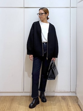 「アイテム（ブルゾン）」を使った、ココさん（レディース・165cm・30代）の秋コーディネート