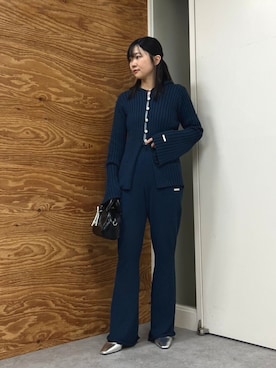 「ニットアップ」｜SHIBAさん（レディース・154cm）の冬コーディネート