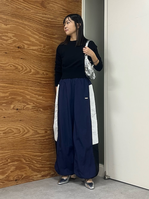 nala クロップドニットトップスM