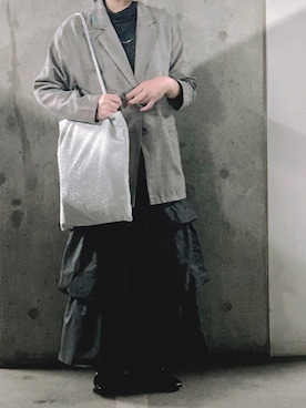 「アイテム（テーラードジャケット、その他）」を使った、omamachanさん（レディース・154cm）の秋コーディネート