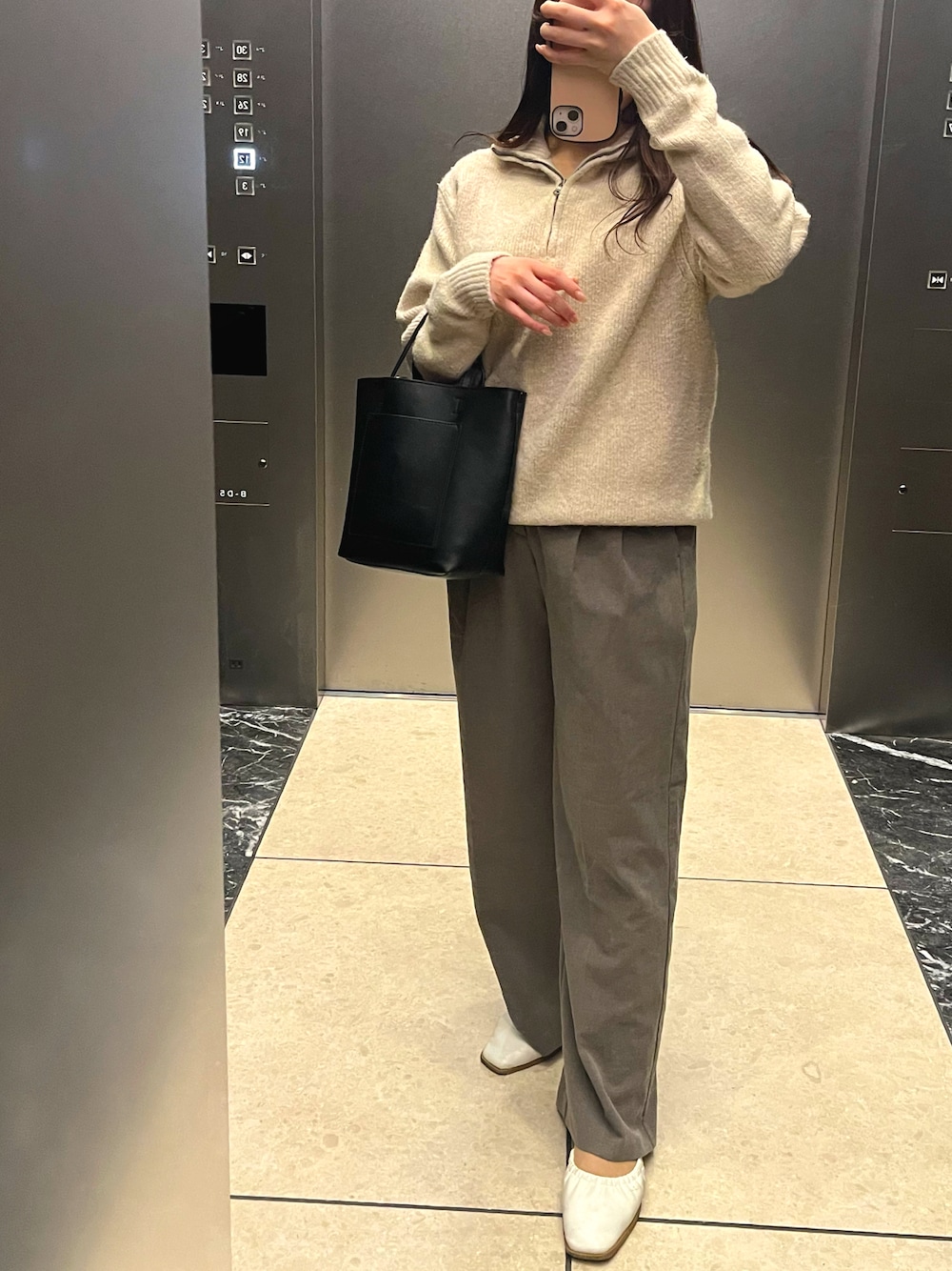 UNIQLO（ユニクロ）の「スウェットハーフジップシャツ（長袖