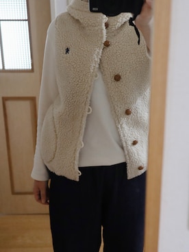 「GYMPHLEX（ジムフレックス）のアイテム（ジャケット/アウター）」を使った、Rさん（レディース・159cm）の秋コーディネート