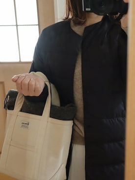 「ORCIVAL（オーシバル）のアイテム（ダウンジャケット/コート）」を使った、Rさん（レディース・159cm）の冬コーディネート