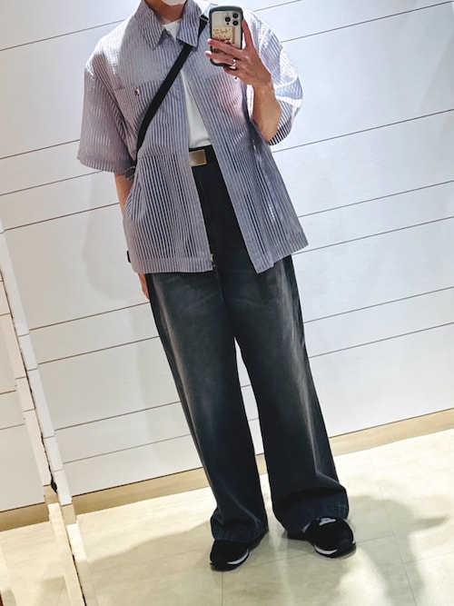 クル二　ストライプシャツ　半袖 CULLNI（クルニ）の「【CULLNI / クル二】exclusive 24SS