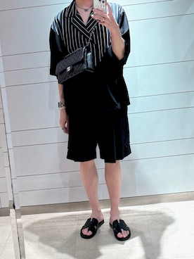 「アイテム（ピアス（両耳用））」を使った、shiroさん（メンズ・166cm）の夏コーディネート