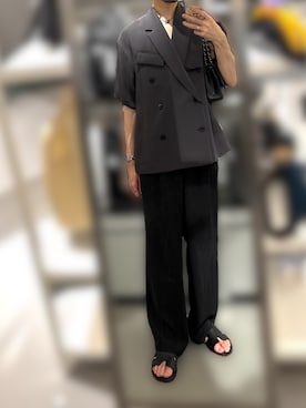 「アイテム（リング）」を使った、shiroさん（メンズ・166cm）の夏コーディネート