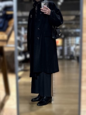 「アイテム（ブローチ/コサージュ）」を使った、shiroさん（メンズ・166cm）の冬コーディネート